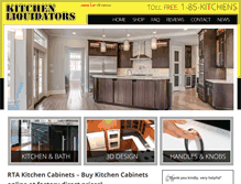 Tablet Screenshot of kitchenliquidators.com